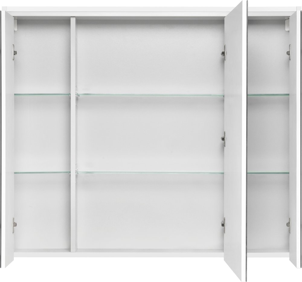Зеркало-шкаф STWORKI Хельсинки 100 см, с подсветкой, навесной, большой, белый, прямоугольный 6