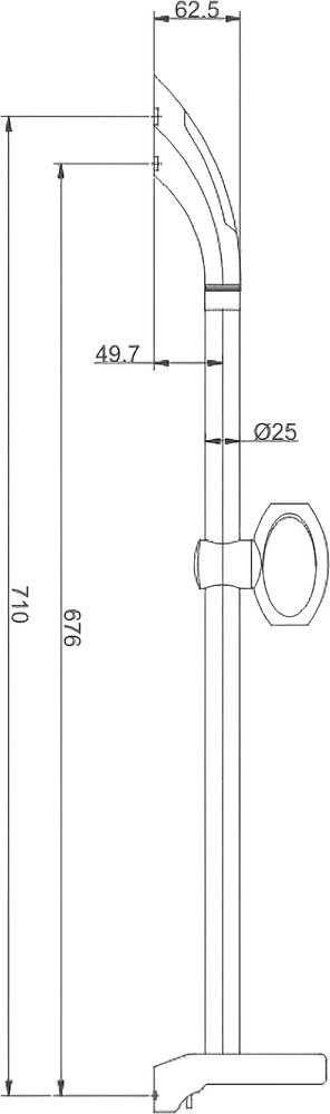 Душевая штанга Haiba HB8006 купить в магазине Сантехника-Онлайн.Ру