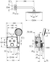 Душевой комплект Grohe Grohtherm SmartControl 34742000 С ВНУТРЕННЕЙ ...