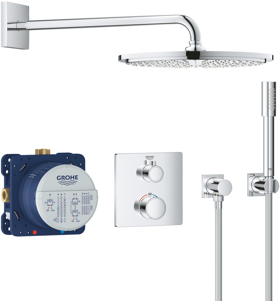 Душевой комплект Grohe Grohtherm 34730000 С ВНУТРЕННЕЙ ЧАСТЬЮ, с ...